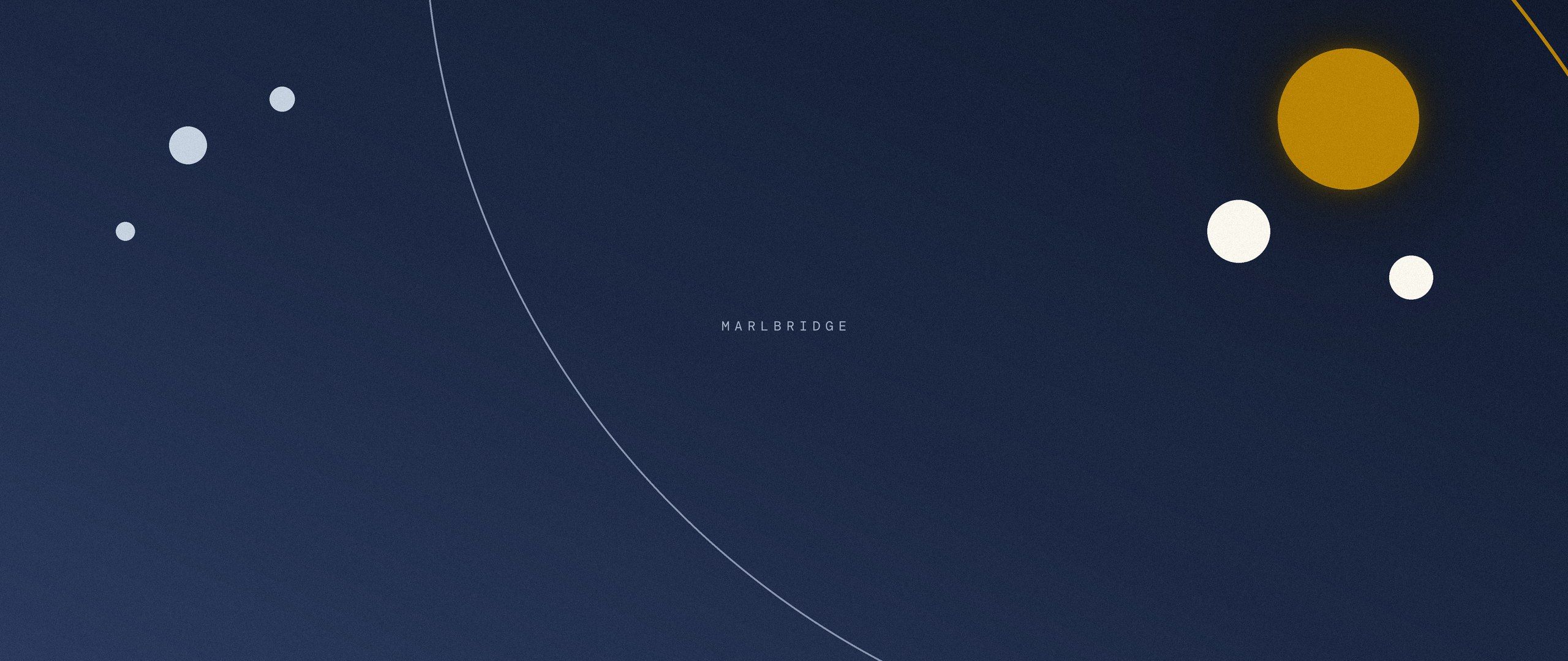 Abstract editorial graphic in the Marlbridge colour palette